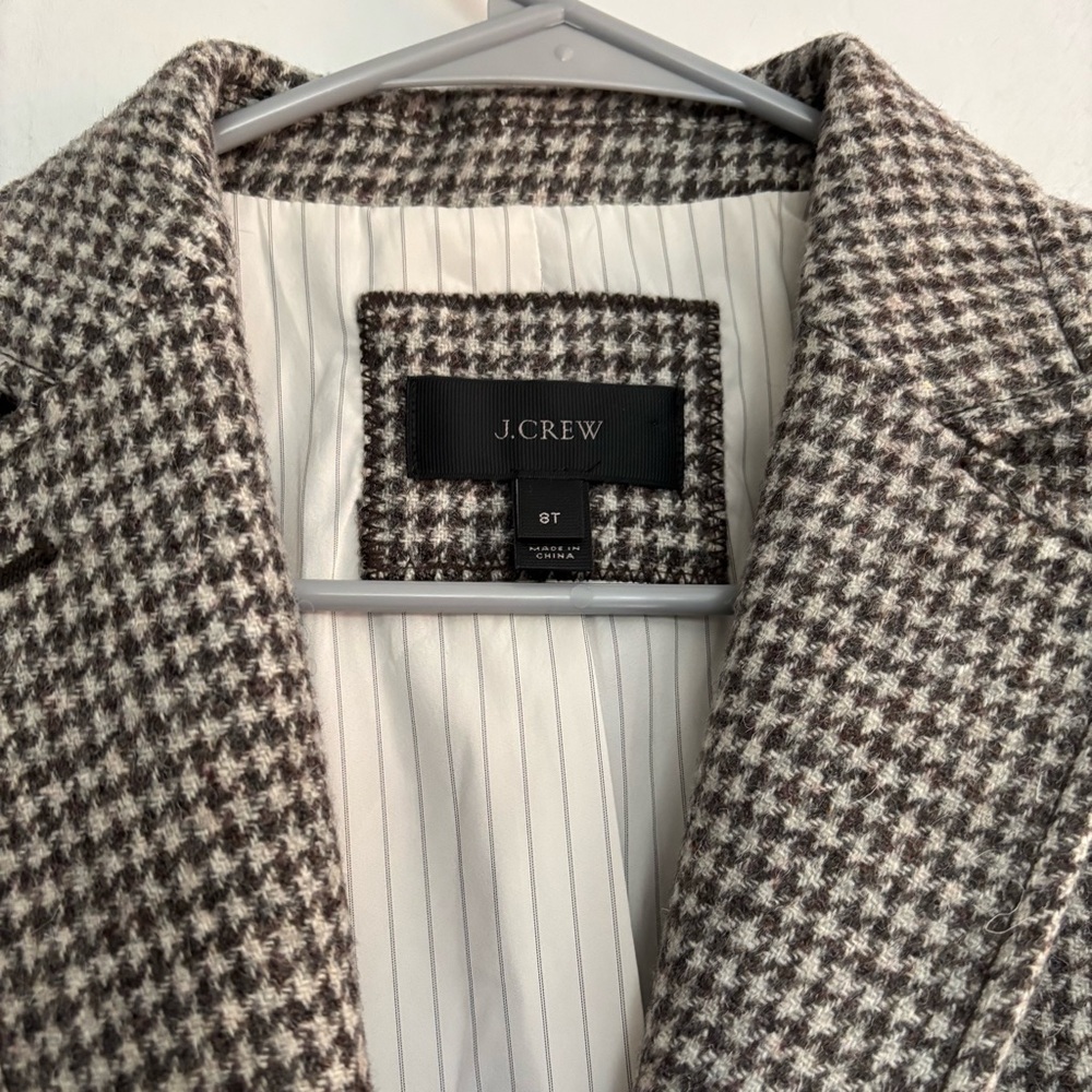 J. Crew Rhodes Puppytooth Blazer 100% Wool - Picture 6 of 15